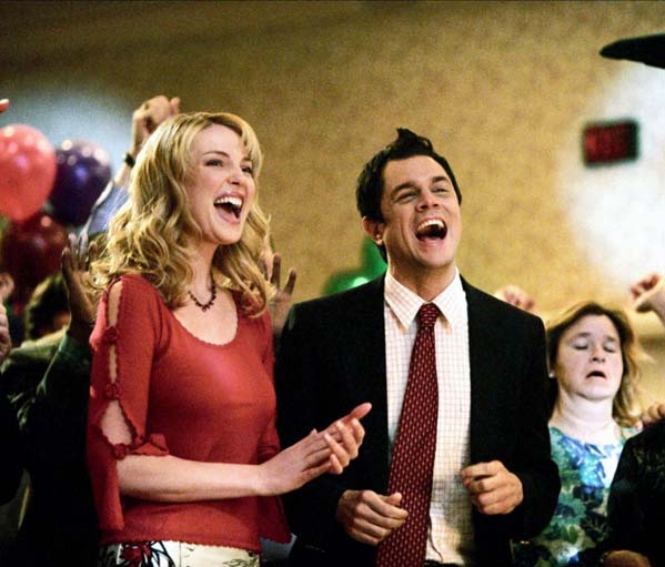 Johnny Knoxville is pictured with Katherine...